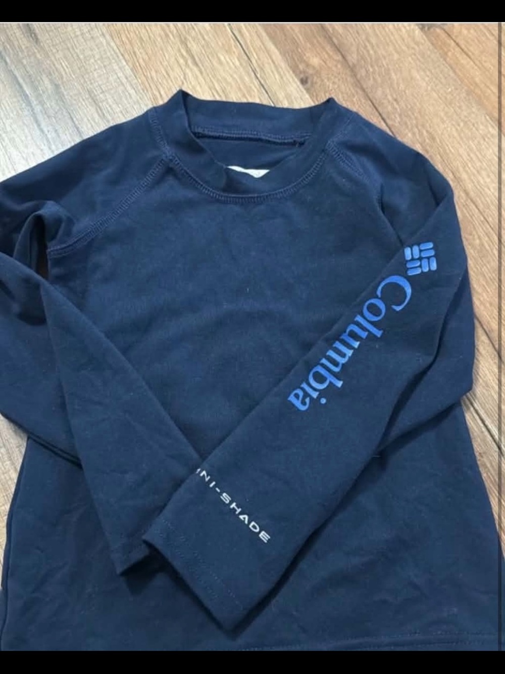Columbia Navy Blue Long-Sleeve with Sleeve Logo